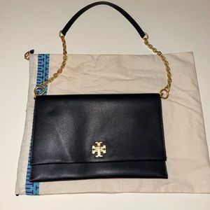 Tory Burch Black Envelope Clutch